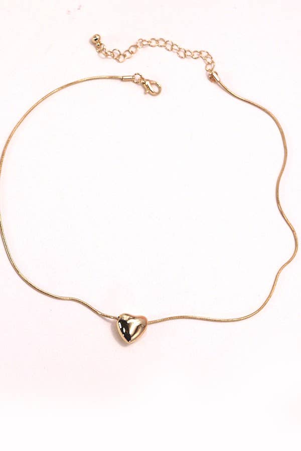 MINI PUFF HEART NECKLACE