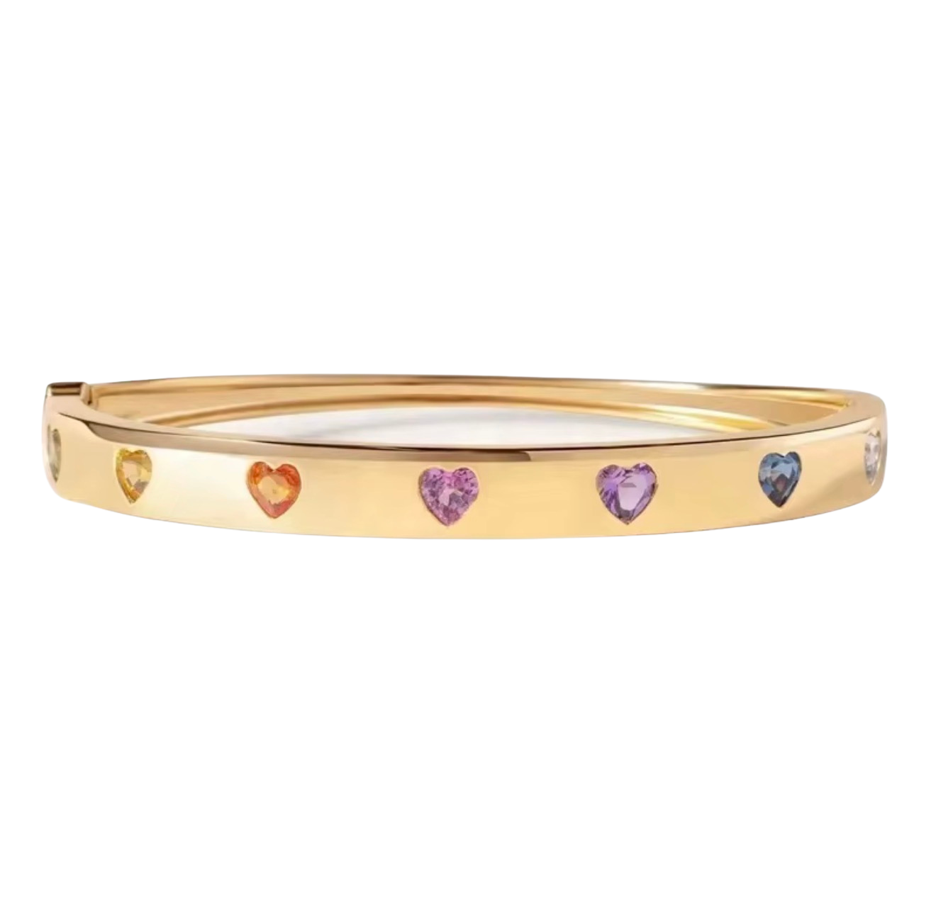 Heart Bangle Bracelet