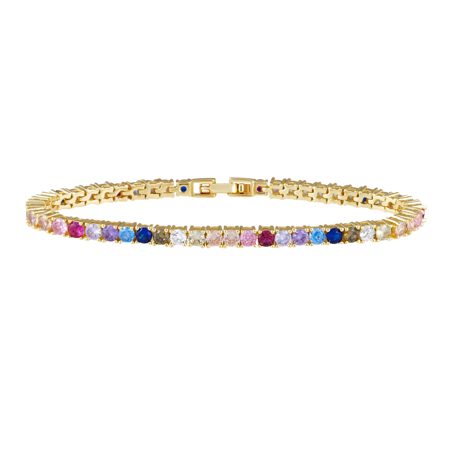 Rainbow Tennis Bracelet